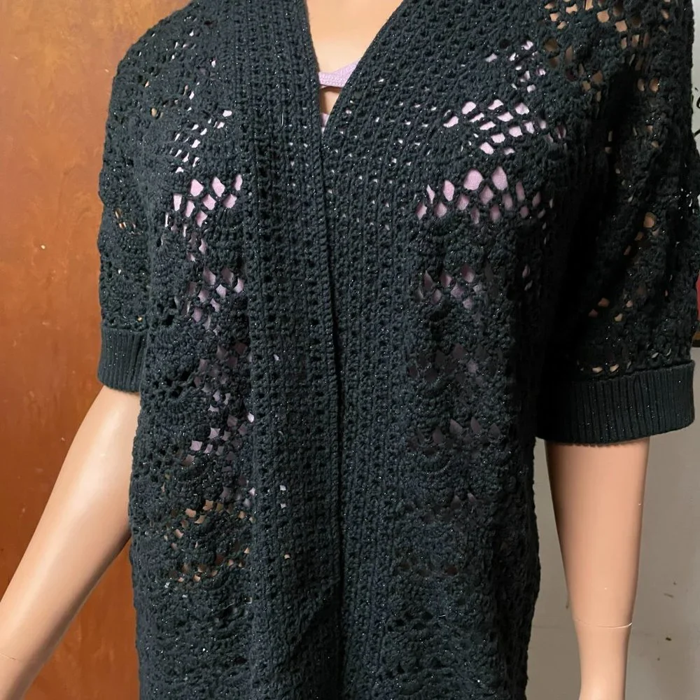 Chico's 0 Open Knit Cardigan - Picture 2 of 4